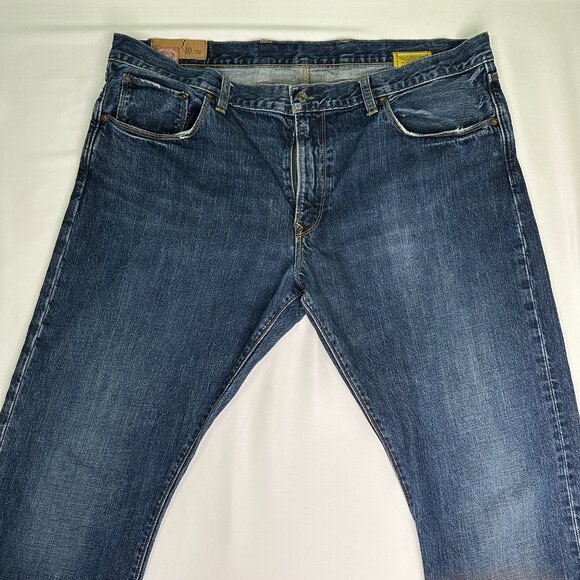 GAP 1969 Men's Jeans 40Wx32L Low Rise Straight Fit Blue Denim - Picture 1 of 10